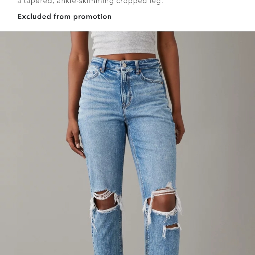 American Eagle Strigid Mom Jean